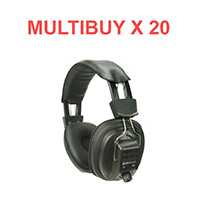 Multibuy x 20 Mono/stereo headphones with volume control