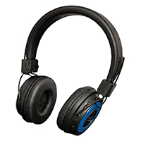 Wireless Bluetooth On Ear Headphones Black/Blue
