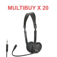 Multi Buy x 20 Multimedia Headsets with Boom Microphone